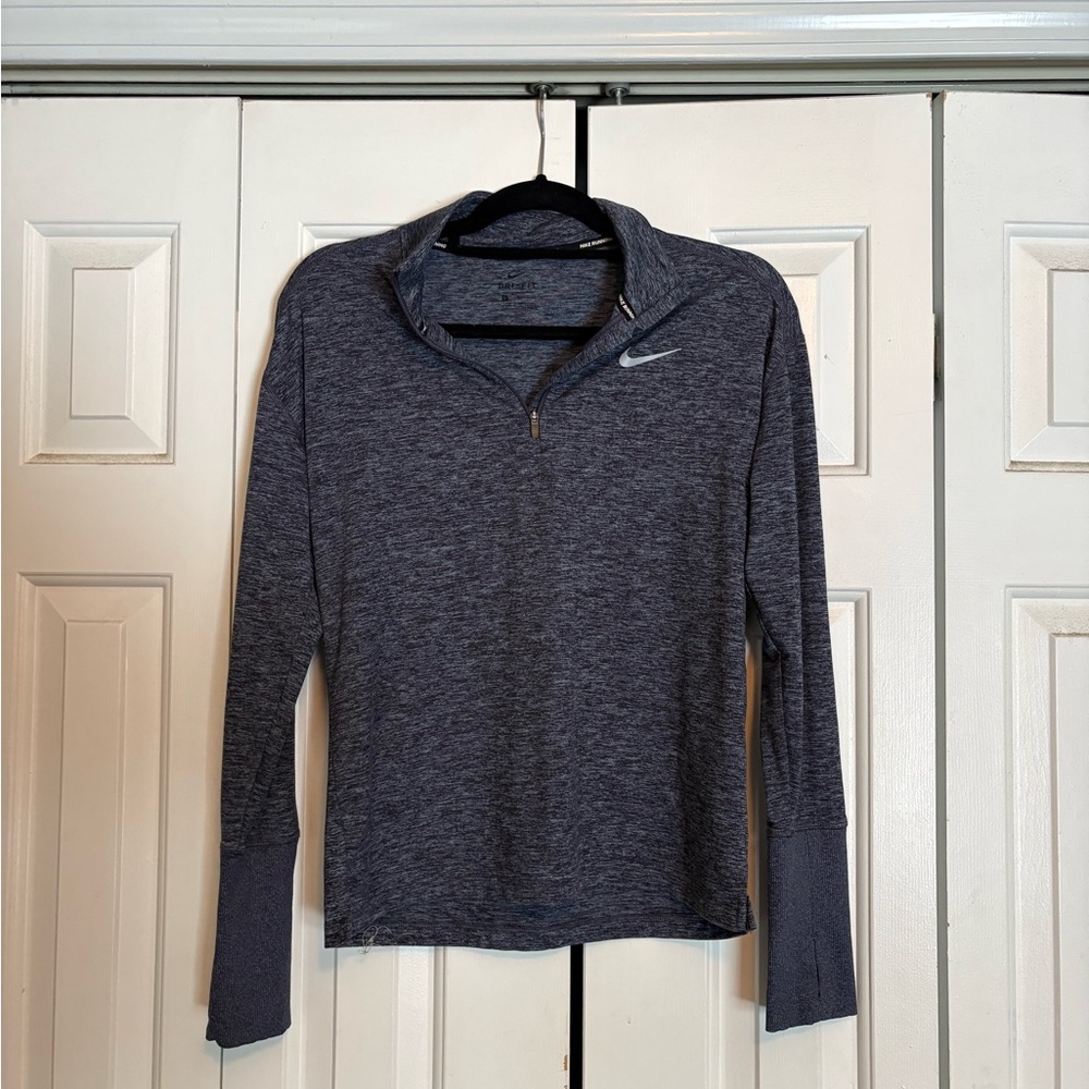 Nike Gray Long Sleeve Running Shirt